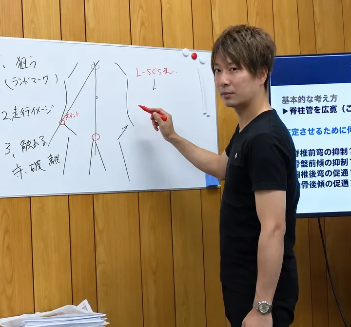 脊柱管狭窄症の治療の実技